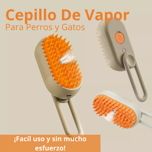 Cepillo Para Mascotas A Vapor 3 en 1 Recargable