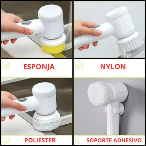 Cepillo Eléctrico Inalámbrico MAGIC BRUSH 5 en 1