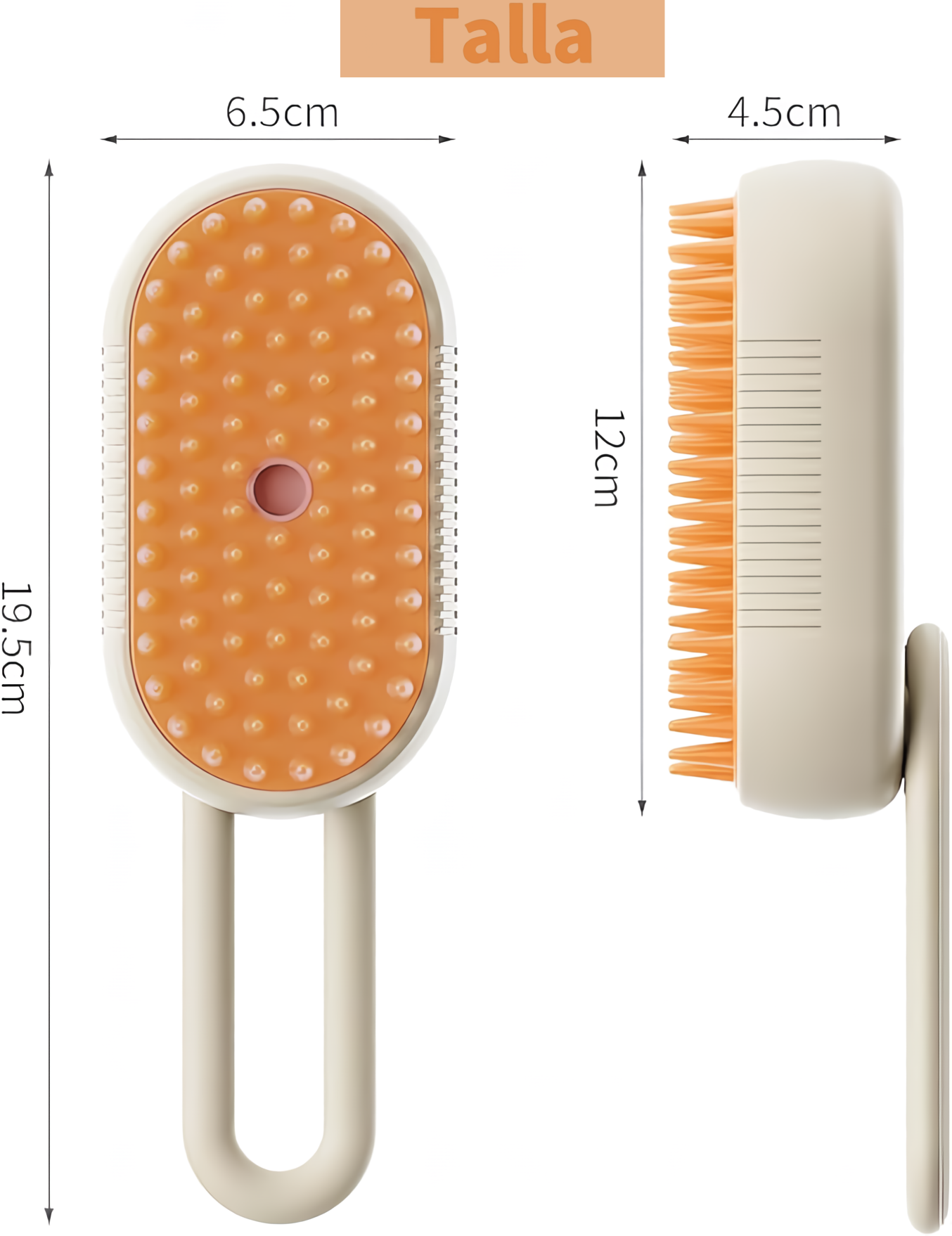 Cepillo Para Mascotas A Vapor 3 en 1 Recargable